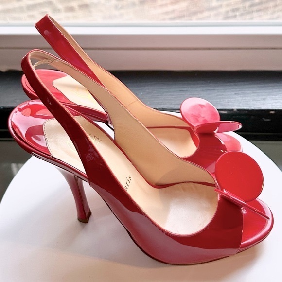 Christian Louboutin Shoes - 🌺CHRISTIAN LOUBOUTIN 🌺 Miss Mouse 120 Patent leather Rouge Lipstick Size 40.5